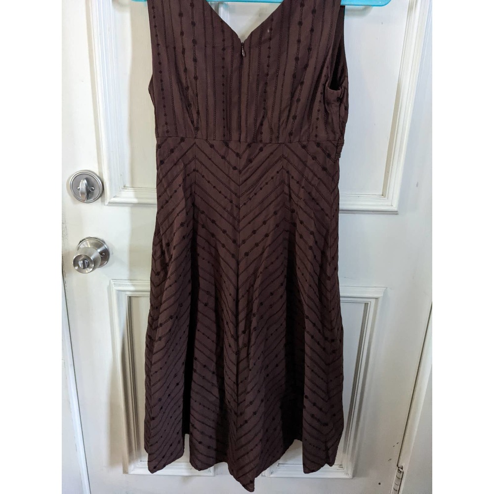 Rabbit rabbit rabbit design brown dress
